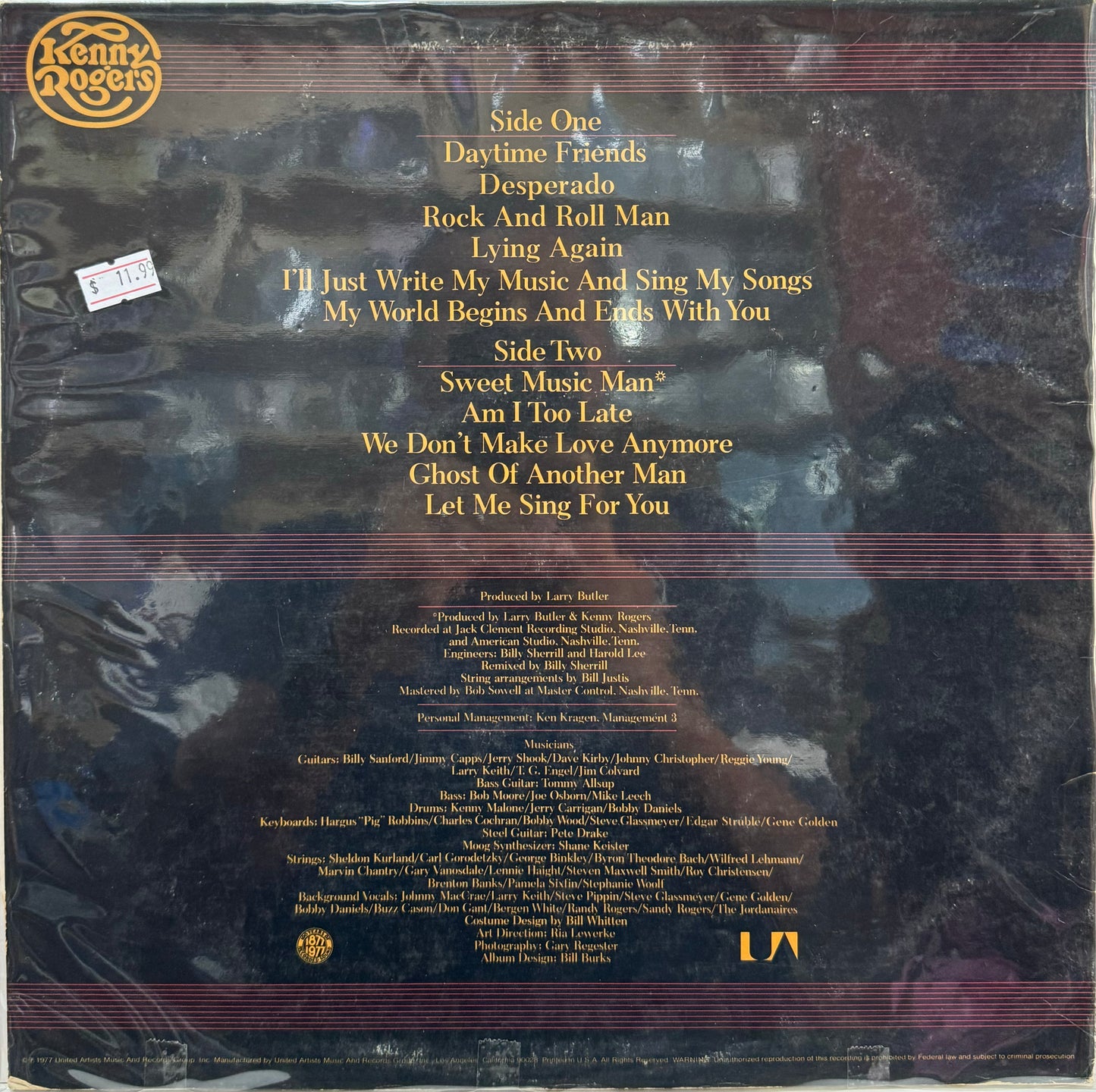 KENNY ROGERS - DAYTIME FRIENDS  LP