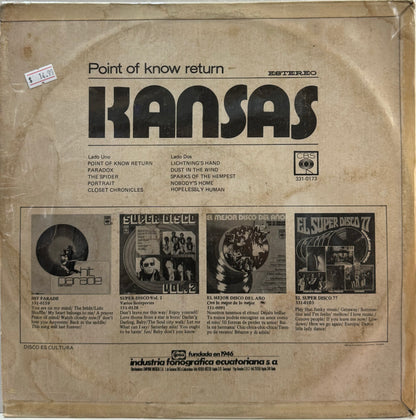 KANSAS - POINT OF KNOW RETURN  LP