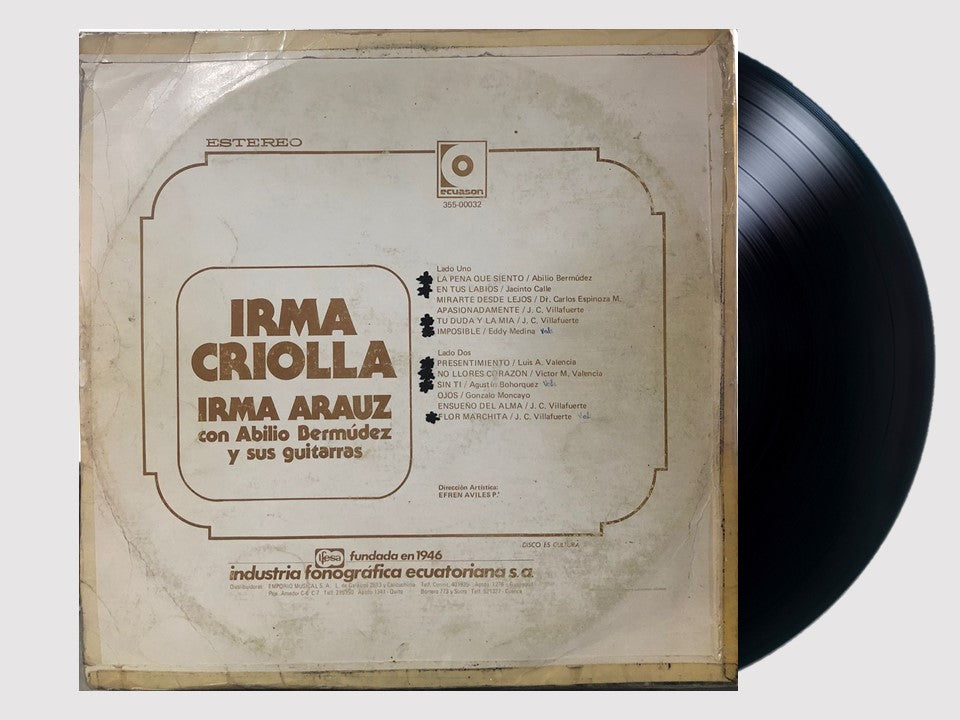 IRMA ARAUZ - IRMA CRIOLLA LP