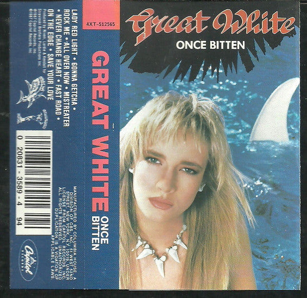 GREAT WHITE - ONCE BITTEN  CASSETTE