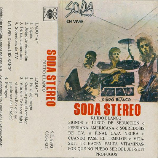 SODA STEREO - RUIDO BLANCO CASSETTE (DE EPOCA)