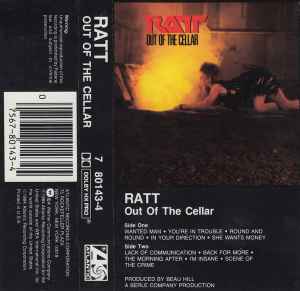 RATT - OUT OF THE CELLAR   CASSETTE