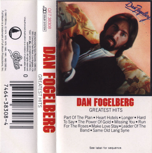 DAN FOGELBERG - GREATEST HITS CASSETTE