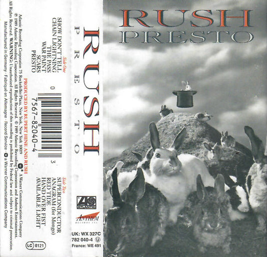 RUSH - PRESTO  CASSETTE