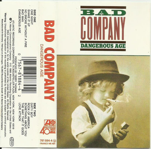 BAD COMPANY - DANGEROUS AGE  CASSETTE