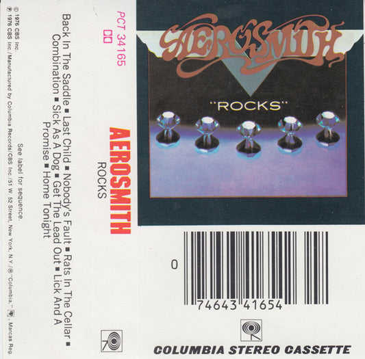 AEROSMITH - ROCKS CASSETTE