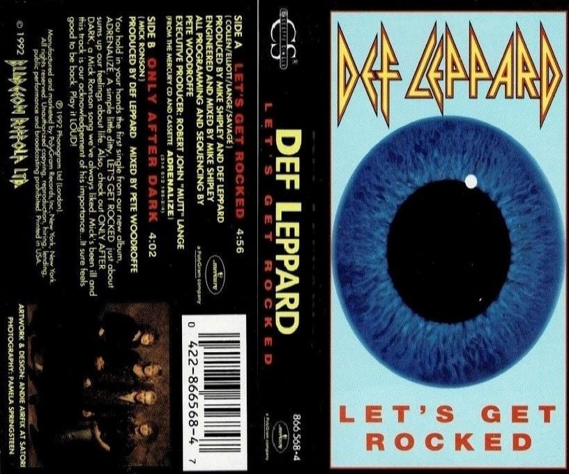 DEF LEPPARD - LET'S GET ROCKED CASSETTE (DE EPOCA)