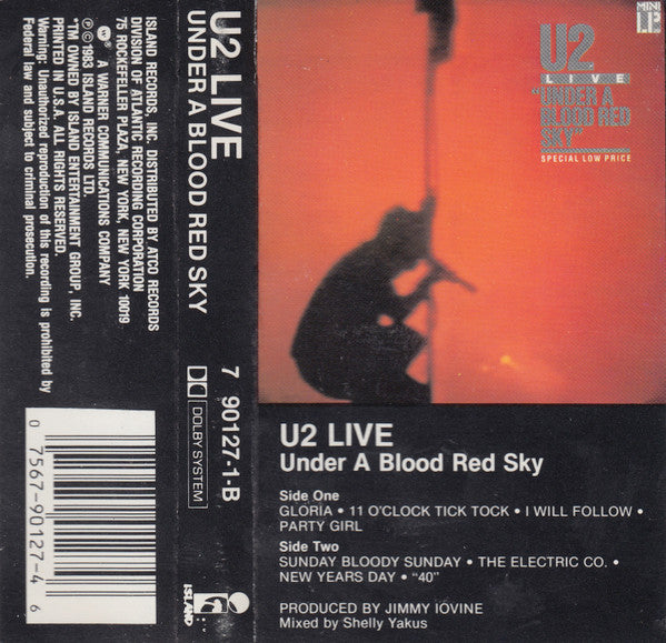 U2 - UNDER A BLOOD RED SKY  CASSETTE