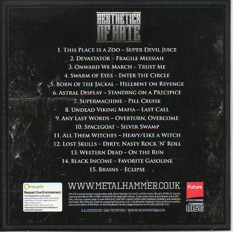 VARIOS - AESTHETICS OF HATE CD