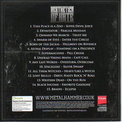 VARIOS - AESTHETICS OF HATE CD