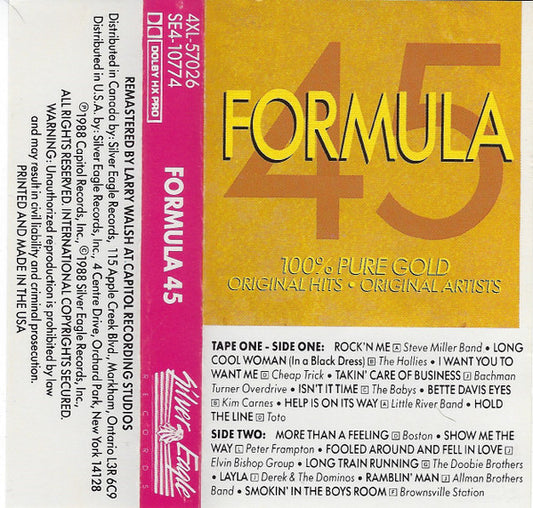 FORMULA 45 - CASSETTE