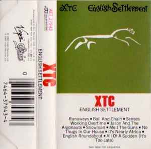 XTC - ENGLISH SETTLEMNT  CASSETTE