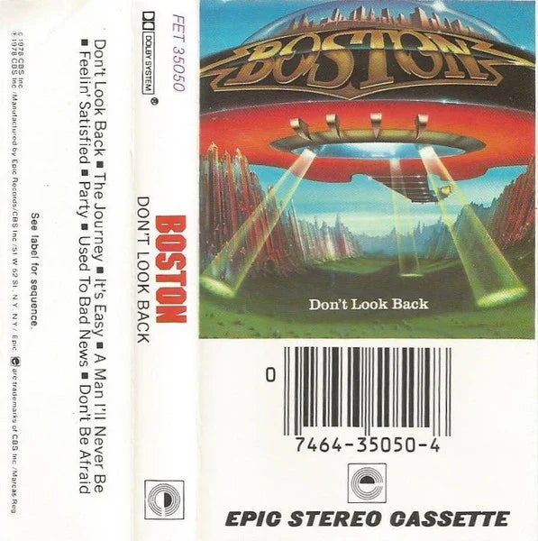 BOSTON - DONT LOOK BACK  CASSETTE