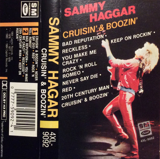 SAMMY HAGAR - CRUISIN & BOOZIN  CASSETTE