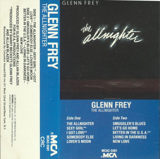 GLENN FREY - THE ALLNIGHTER CASSETTE