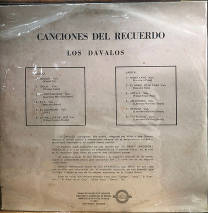 LOS DAVALOS - CANCIONES DEL RECUERDO  LP