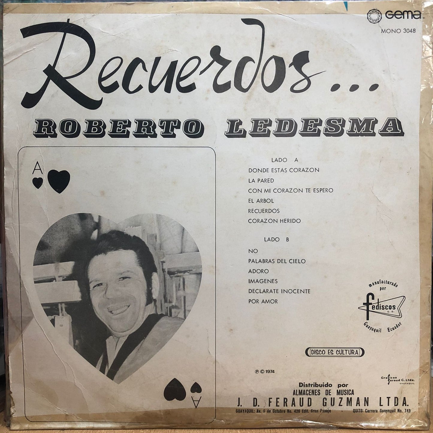 ROBERTO LEDESMA - RECUERDOS LP