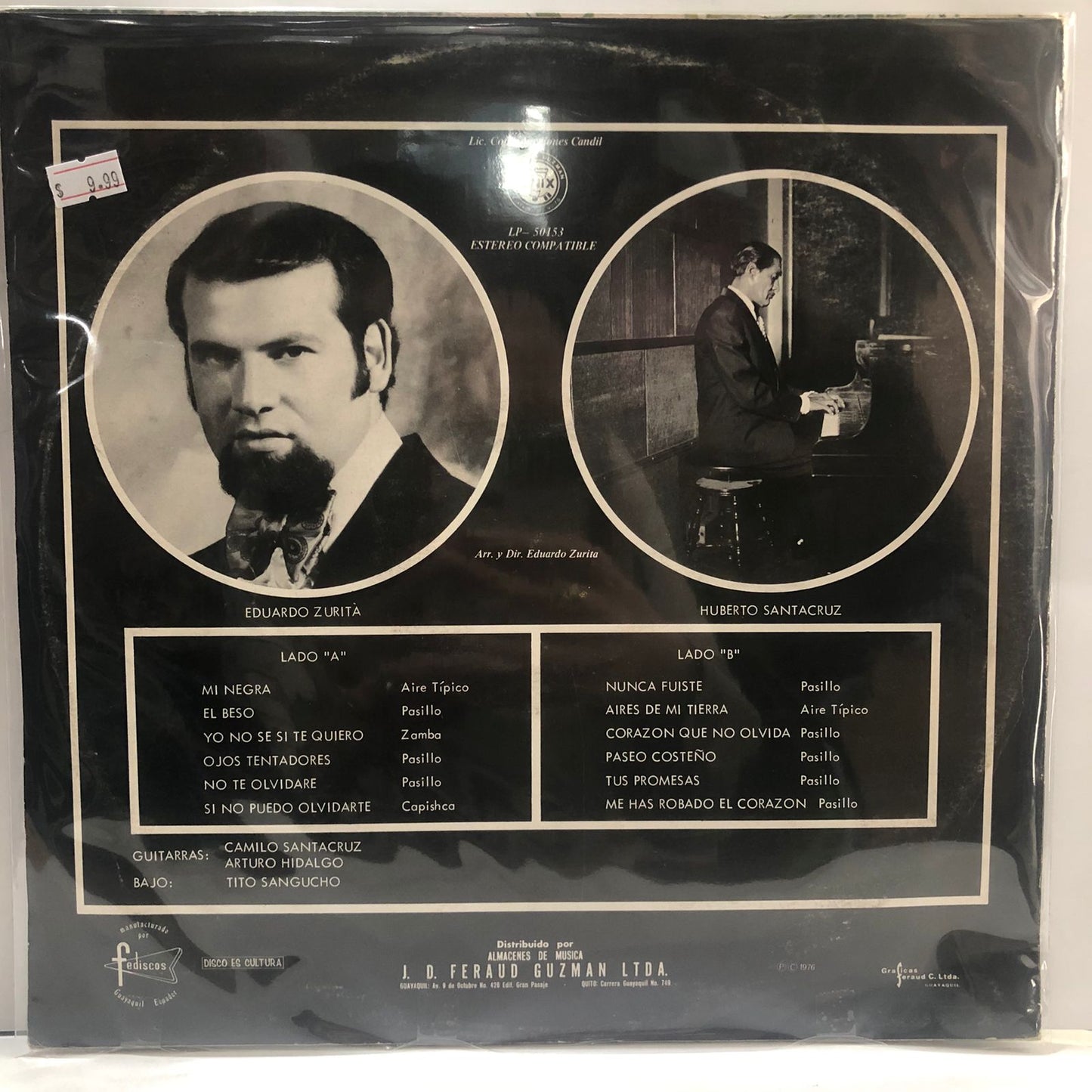 EDUARDO ZURITA CON HUBERTO SANTACRUZ - ASI ES MI TIERRA VOL 15 LP