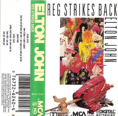 ELTON JOHN - REG STRIKES BACK  CASSETTE