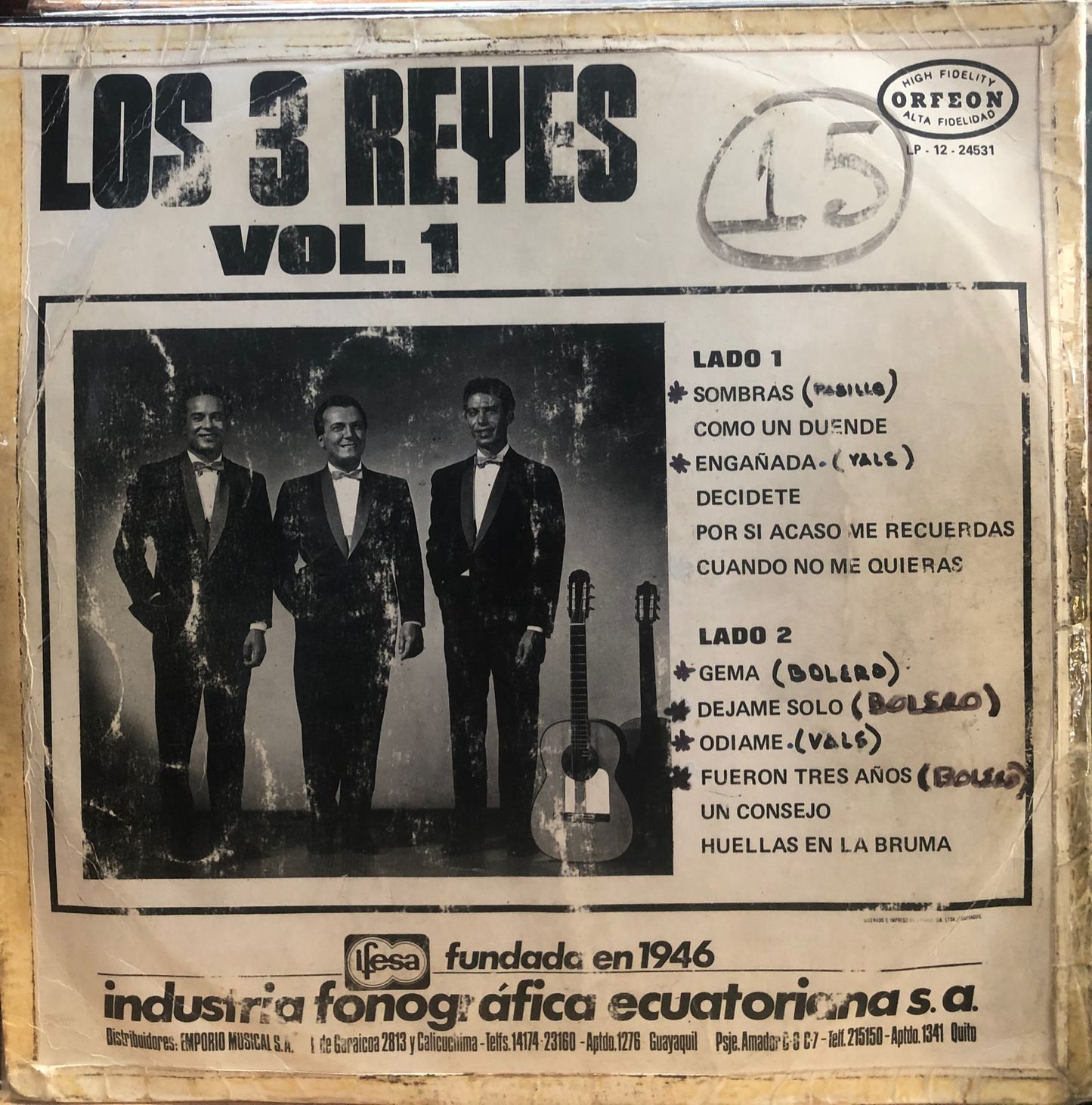 LOS 3 REYES - VOL.1  LP