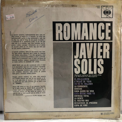 JAVIER SOLIS - ROMANCE LP