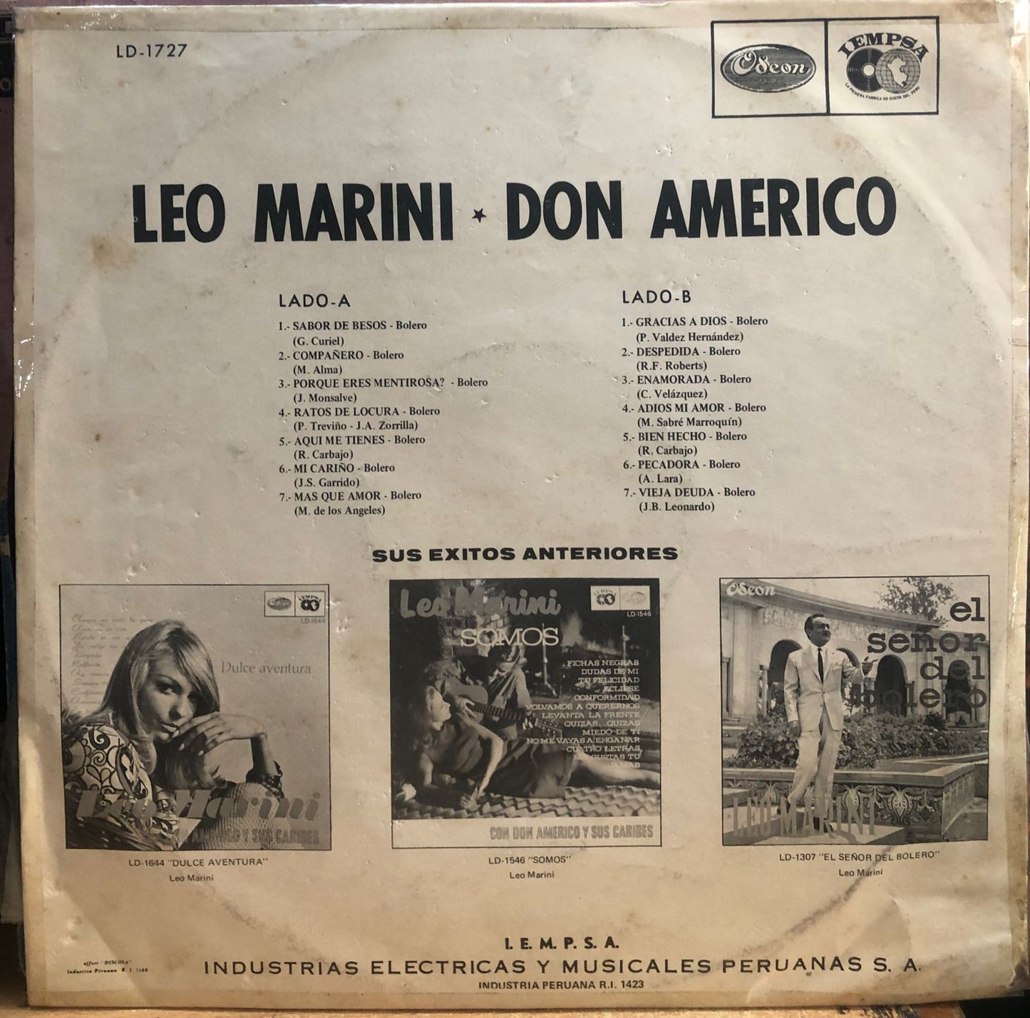 LEO MARINI Y DON AMERICO  LP