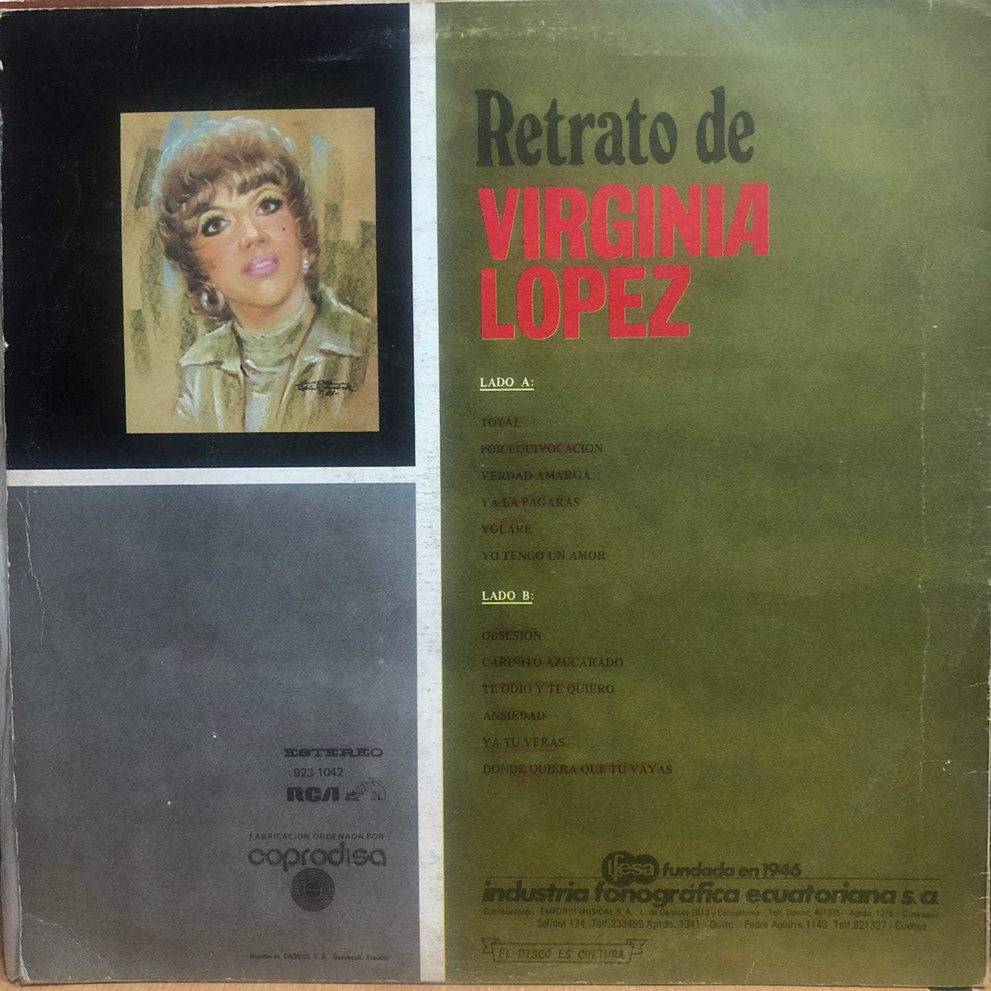 VIRGINIA LOPEZ - RETRATO DE LP