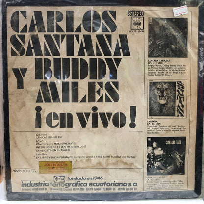 CARLOS SANTANA Y BUDDY MILES - EN VIVO  LP