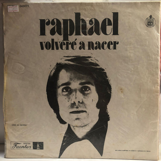 RAPHAEL - VOLVERE A NACER LP (DE EPOCA)