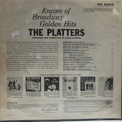 THE PLATTERS - ENCORE OF BROADWAY GOLDEN HITS  LP