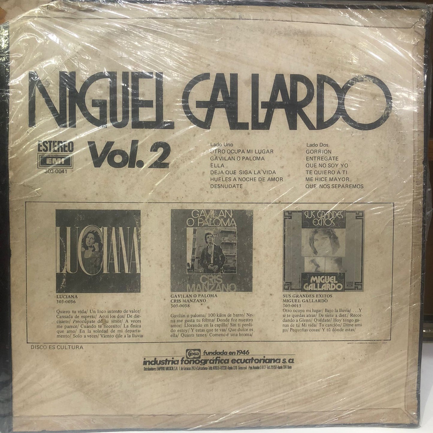 MIGUEL GALLARDO - VOL.2  LP