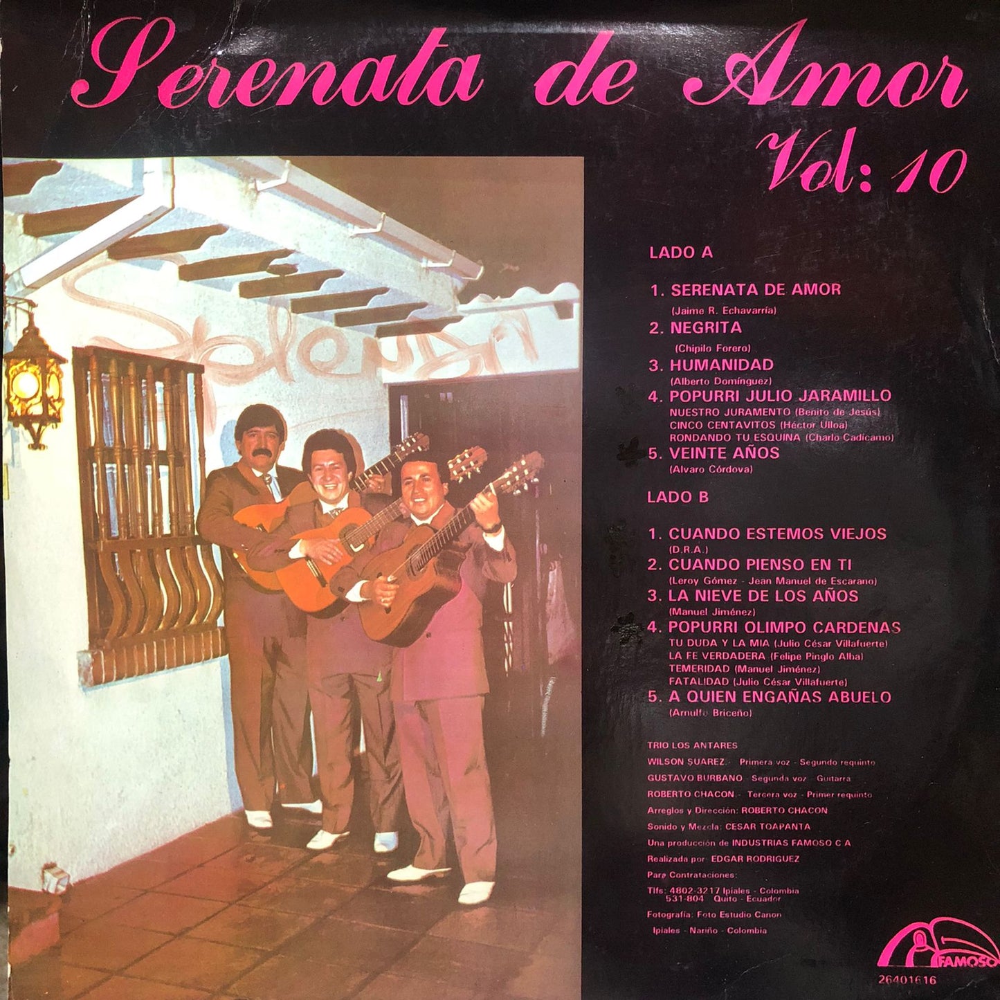 TRIO LOS ANTARES - SERENATA DE AMOR VOL:10 LP