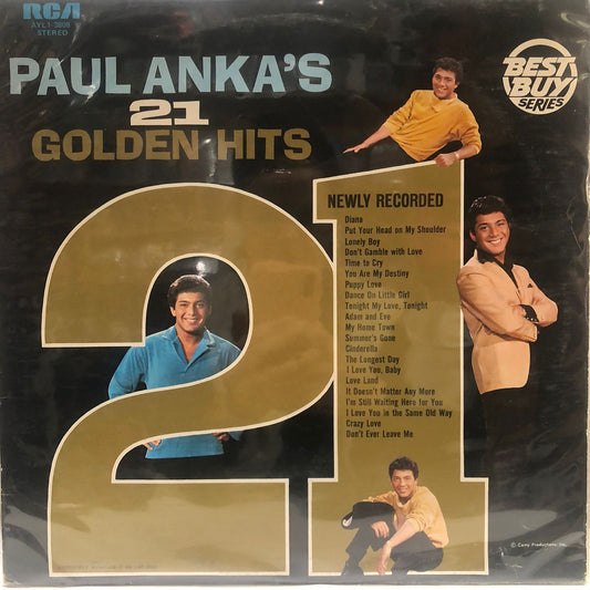 PAUL ANKA - PAUL ANKA´S 21 GOLDEN HITS LP (DE EPOCA)