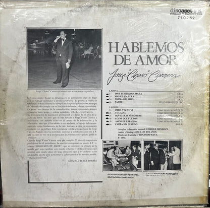 JORGE ¨CHINO¨ CARRERA - HABLEMOS DE AMOR LP