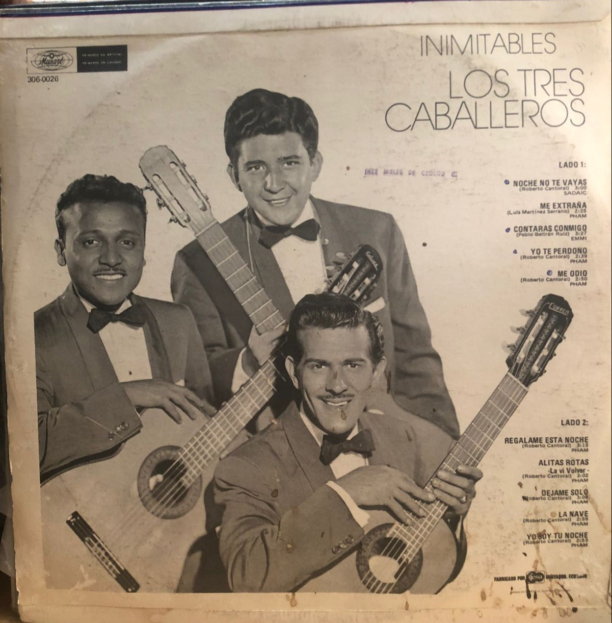 LOS TRES CABALEROS - INIMITABLES  LP