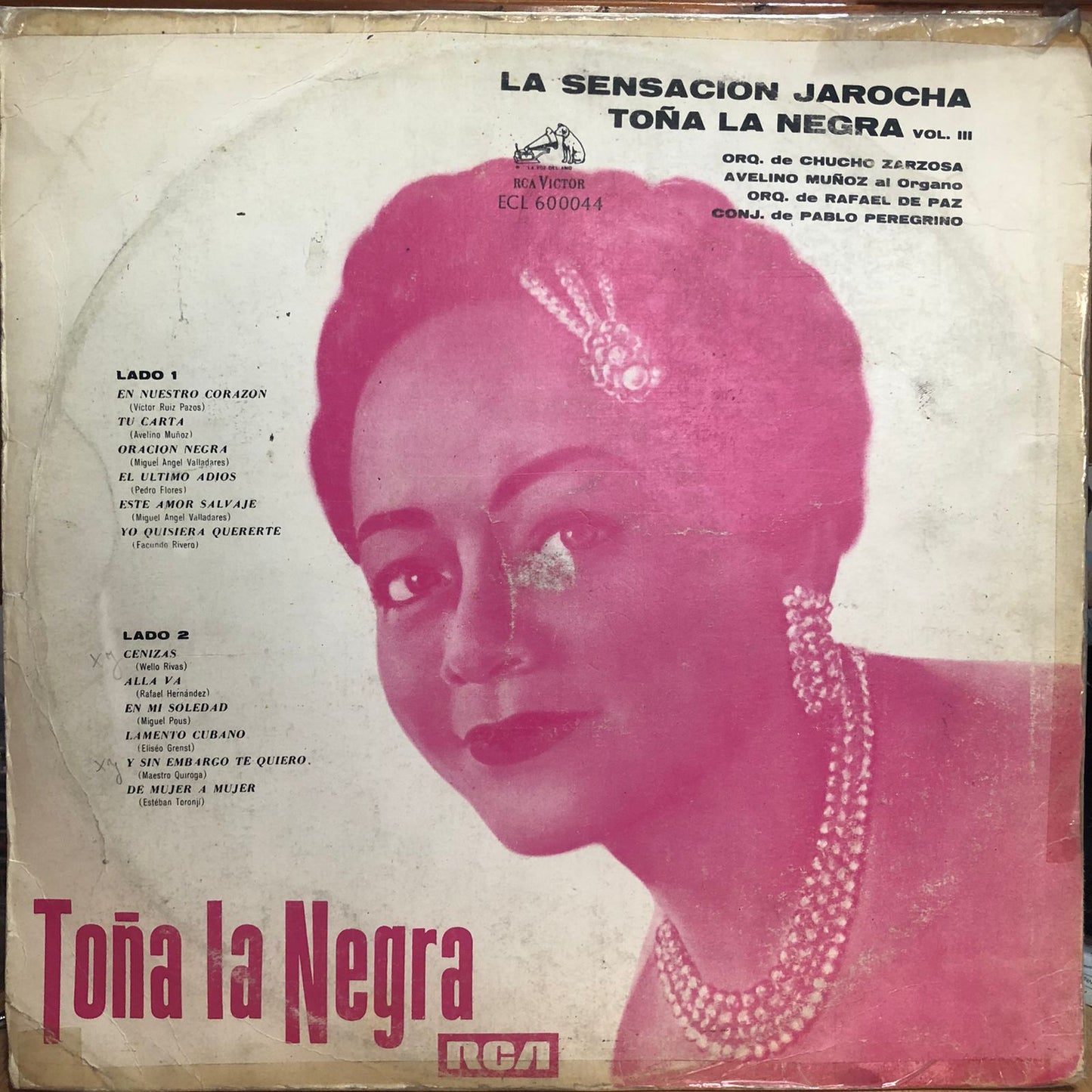 TOÑA LA NEGRA - LA SENSACION JAROCHA LP