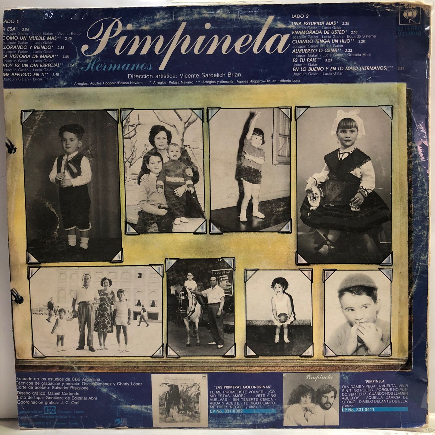 PIMPINELA - HERMANOS  LP