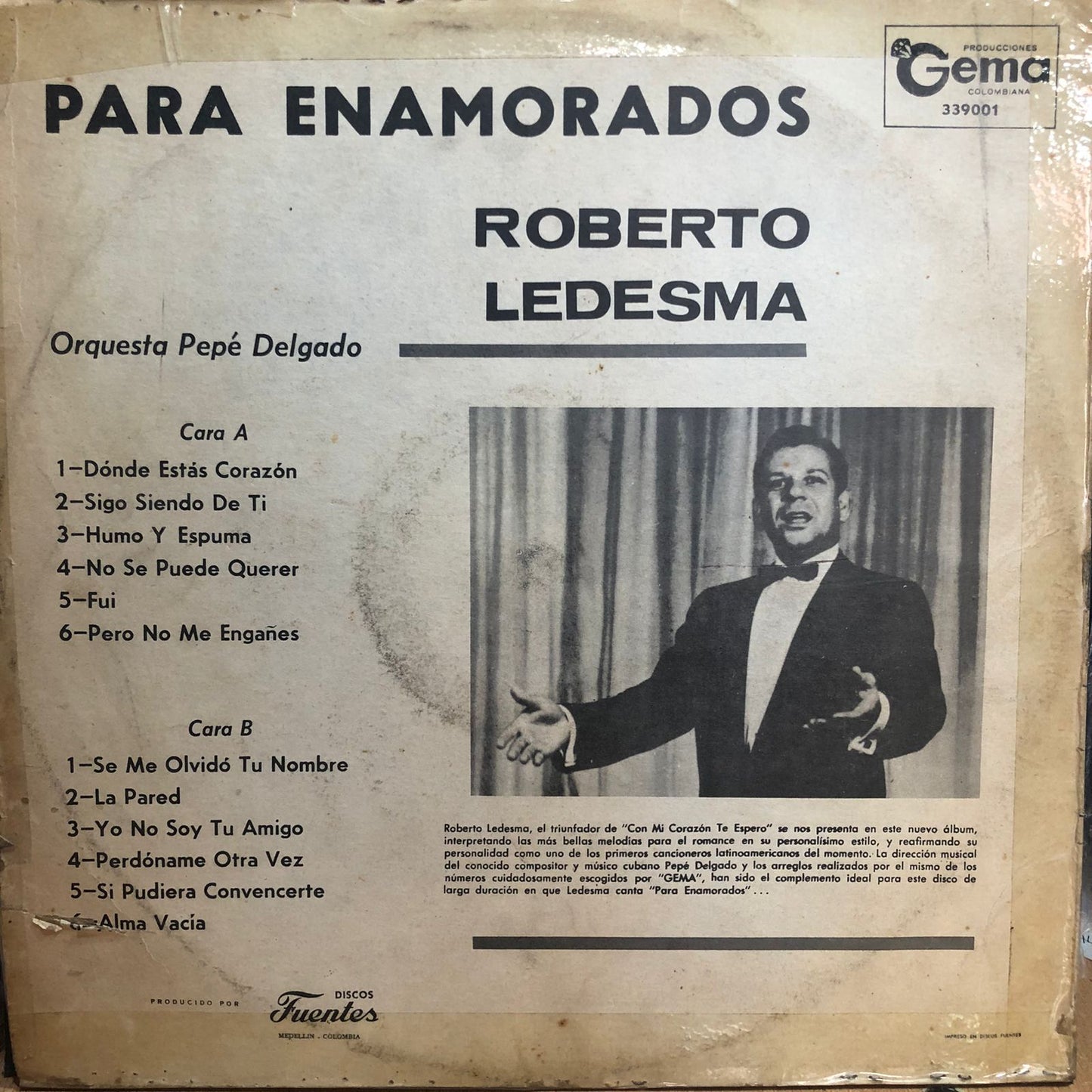 ROBERTO LEDESMA - PARA ENAMORADOS LP