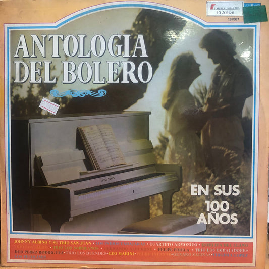 ANTOLOGIA DEL BOLERO - EN SUS 100 AÑOS LP TRIPLE