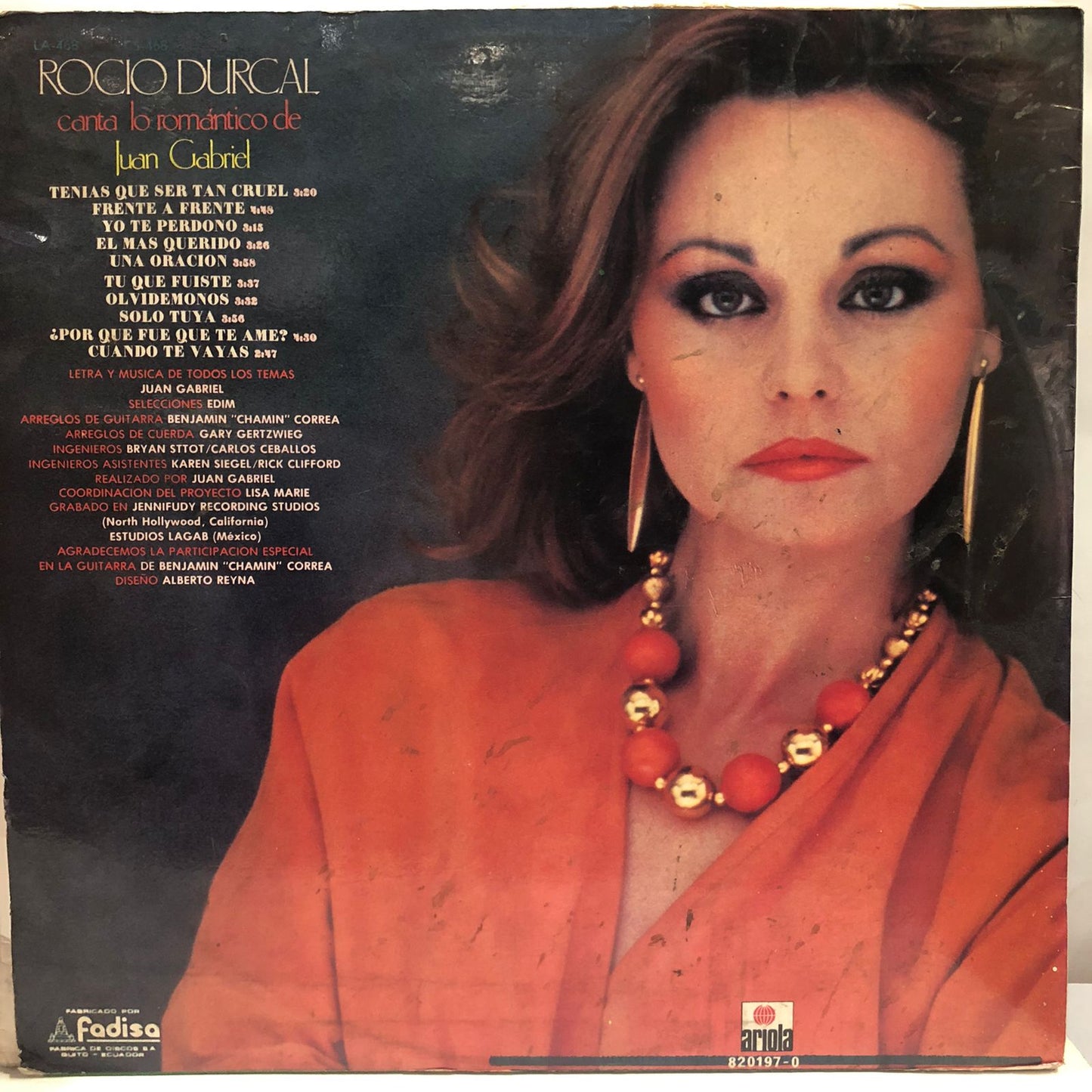 ROCIO DURCAL - CANTA LO ROMANTICO DE JUAN GABRIEL LP