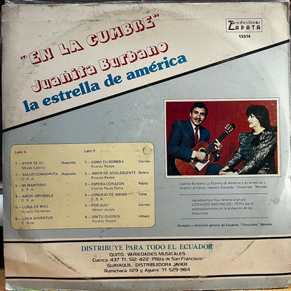 JUANITA BURBANO - EN LA CUMBRE LP (DE EPOCA)