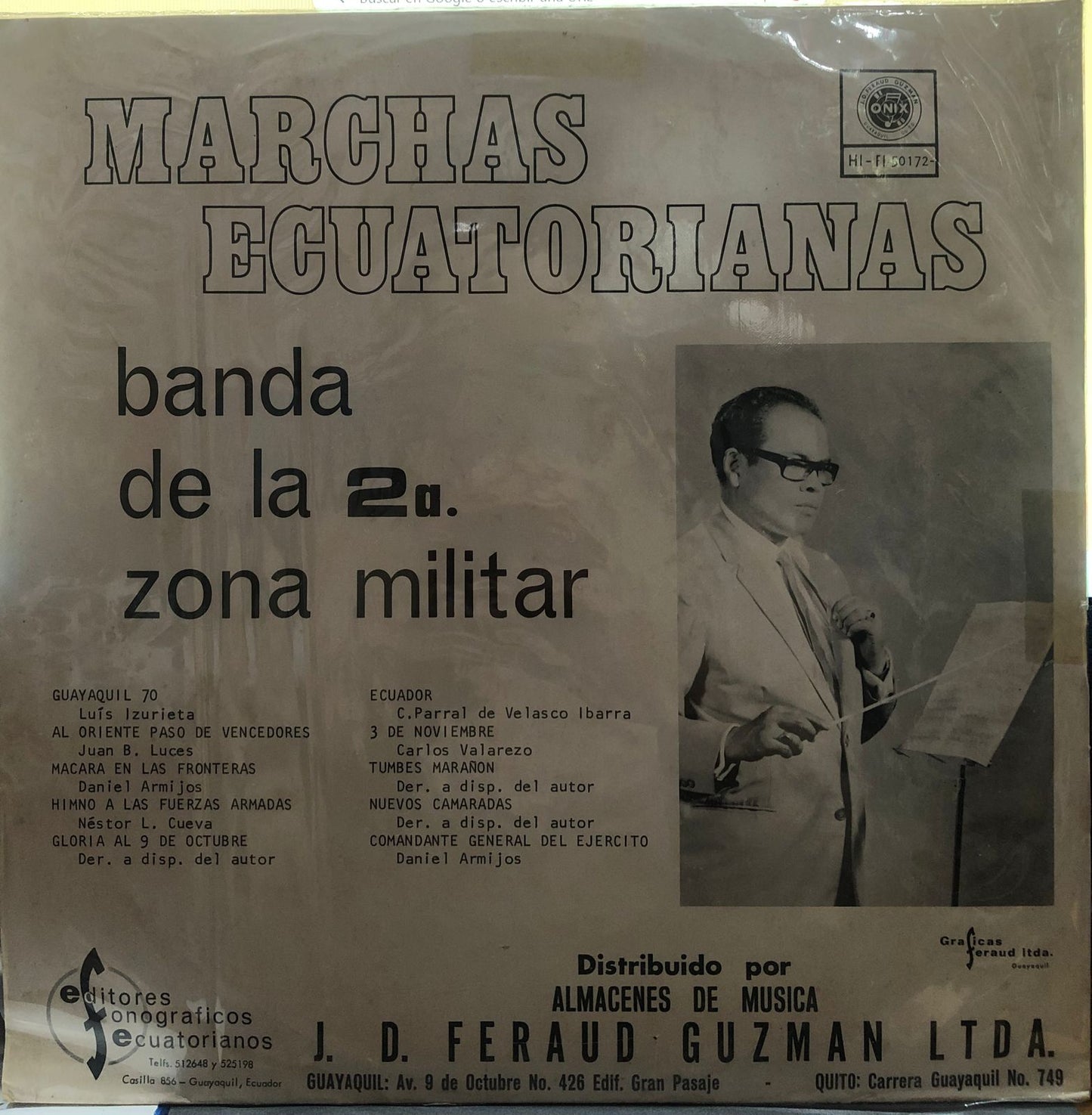 BANDA DE LA 2a. ZONA MILITAR - MARCHA ECUATORIANAS LP