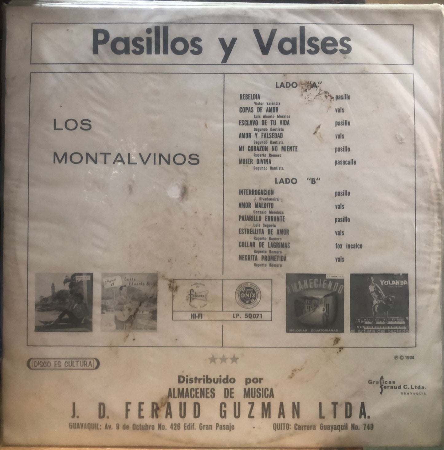 LOS MONTALVINOS - PASILLOS / VALSES LP