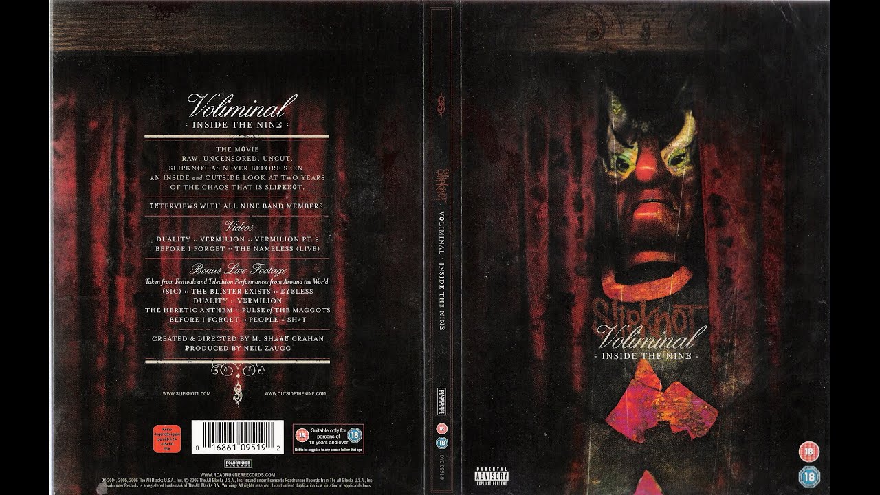 SLIPKNOT - VOLIMINAL  2 DVD