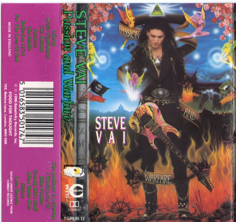 STEVE VAI - PASSION AND WARFARE  CASSETTE