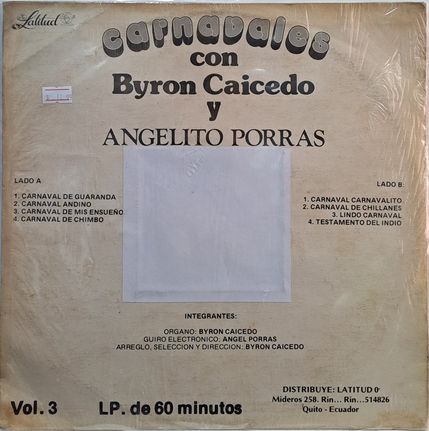 BYRON CAICEDO - CARNAVALES VOL.3  LP