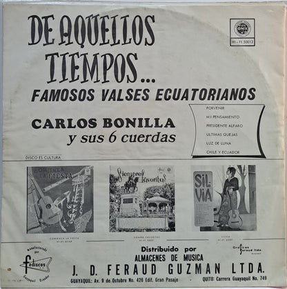 CARLOS BONILLA - DE AQUELLOS TIEMPOS  LP