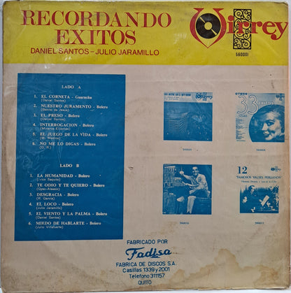 DANIEL SANTOS Y JULIO JARAMILLO - RECORDANDO EXITOS LP