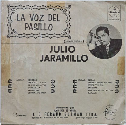 JULIO JARAMILLO - LA VOZ DEL PASILLO  LP