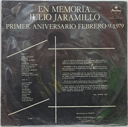JULIO JARAMILLO - EN MEMORIA  LP